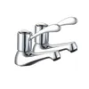 1/4 Turn Ceramic Disc Headwork Wras Approval Low Neck Pillar Bath Taps