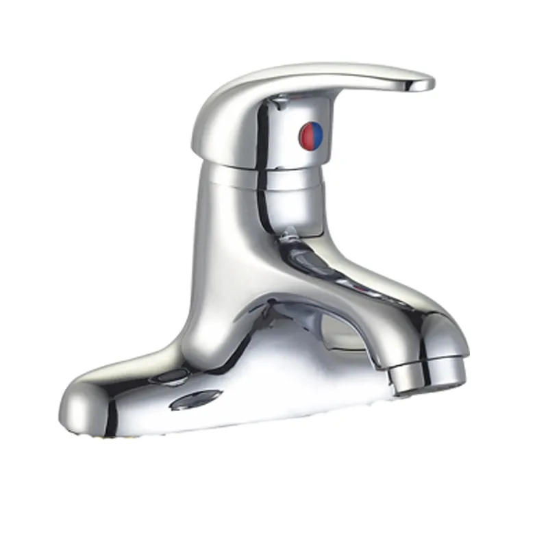 2 Holes Deck Mounted Contemporary Brass Basin Water Tap