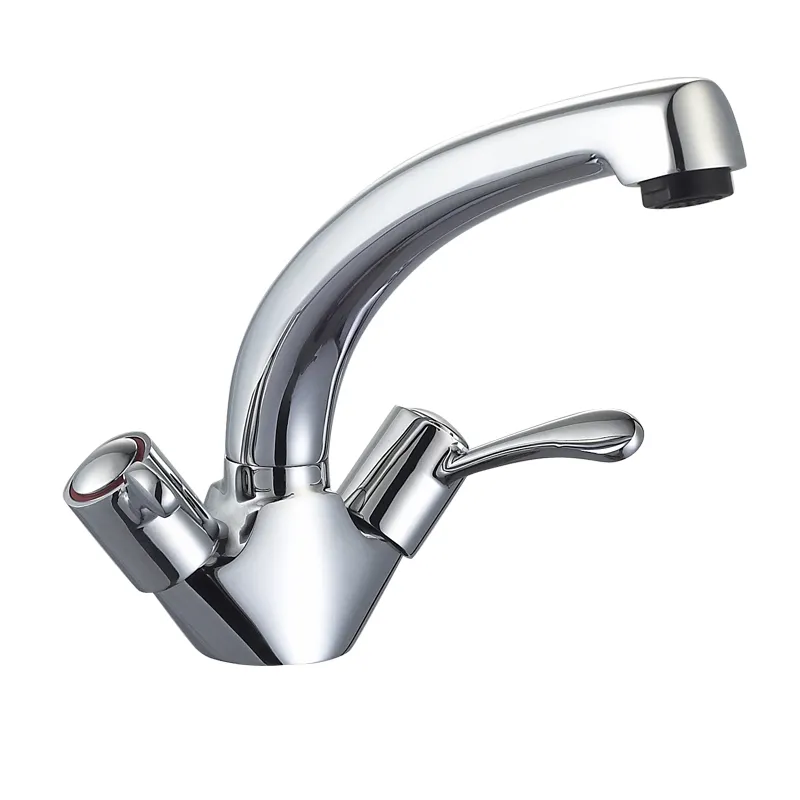 3" Lever Handle Deck Mounted Brass Sink Mixer 1/2"
