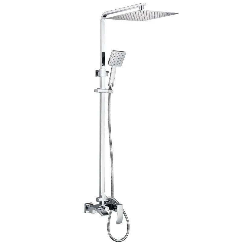 30cm SUS Shower Head Brass Faucet Shower Set