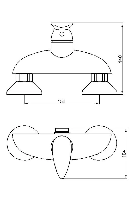 35mm Ceramitc Cartridge Economic Brass Shower Faucet