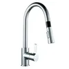 ABS Sprayer Pull Down Pull out Single Handle Kitchen Faucet