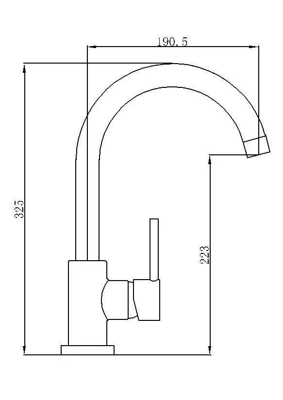 Australian Watermark Ceramic Cartridge Chrome Brass Sink Kitchen Faucet (BSD-85035)