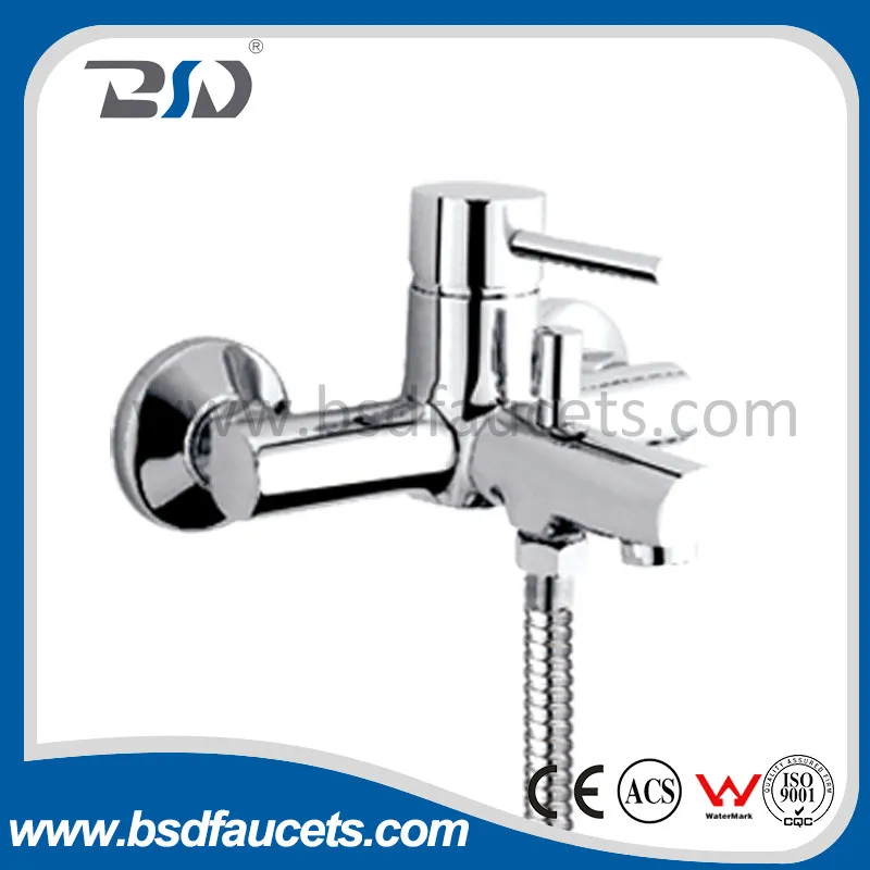 Bathroom Bath Shower Faucet Brass Mixer Wall Mounted Bath Faucet