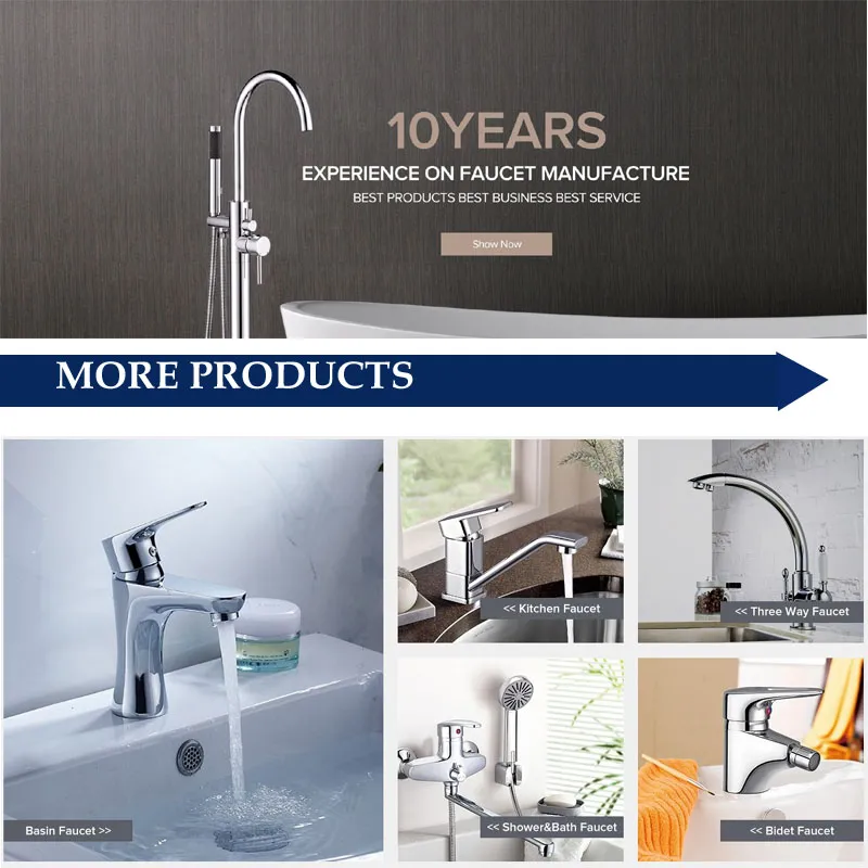 Bathroom Water Brass Chrome Wall Mounted Shower Faucet Bath Mixer