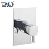Brass 4 Way Diverter with Rectangluar Brass Plate