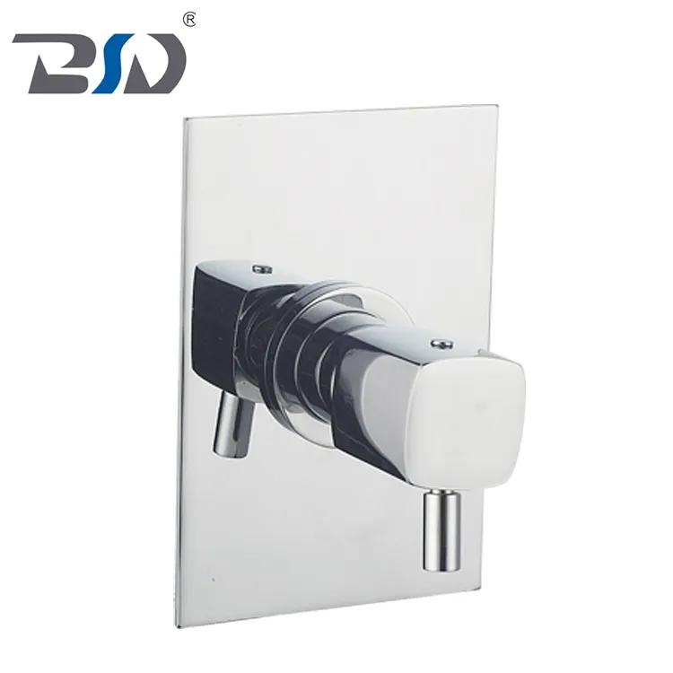 Brass 4 Way Diverter with Rectangluar Brass Plate