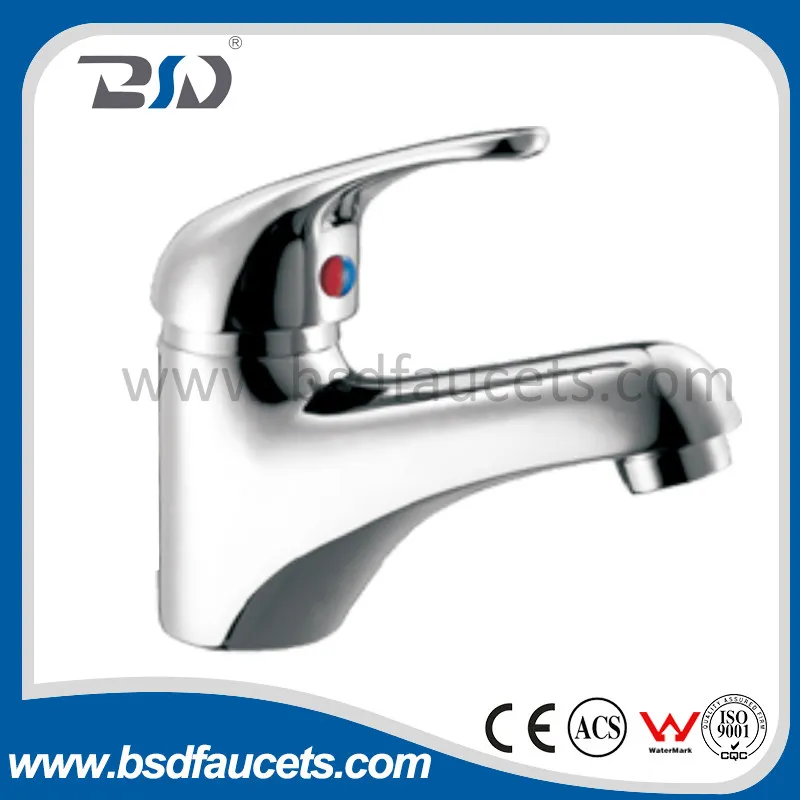 Brass Basin Bathroom Basin Faucet Chrome Plated Water Mixer