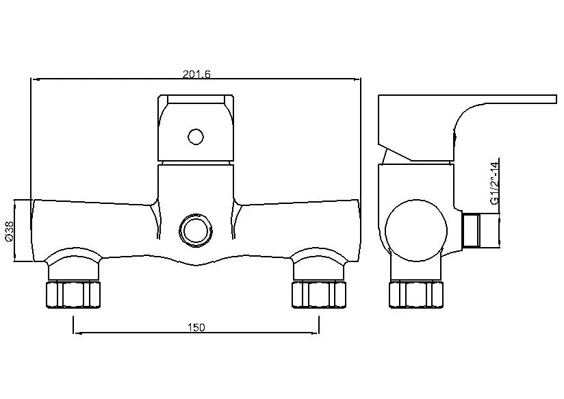 Brass Bath Faucet Eco Friendly Wall Mounted Chrome Shower Mixer