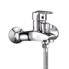 Brass Body Zinc Handle Wall Mounted Bath Shower Faucet