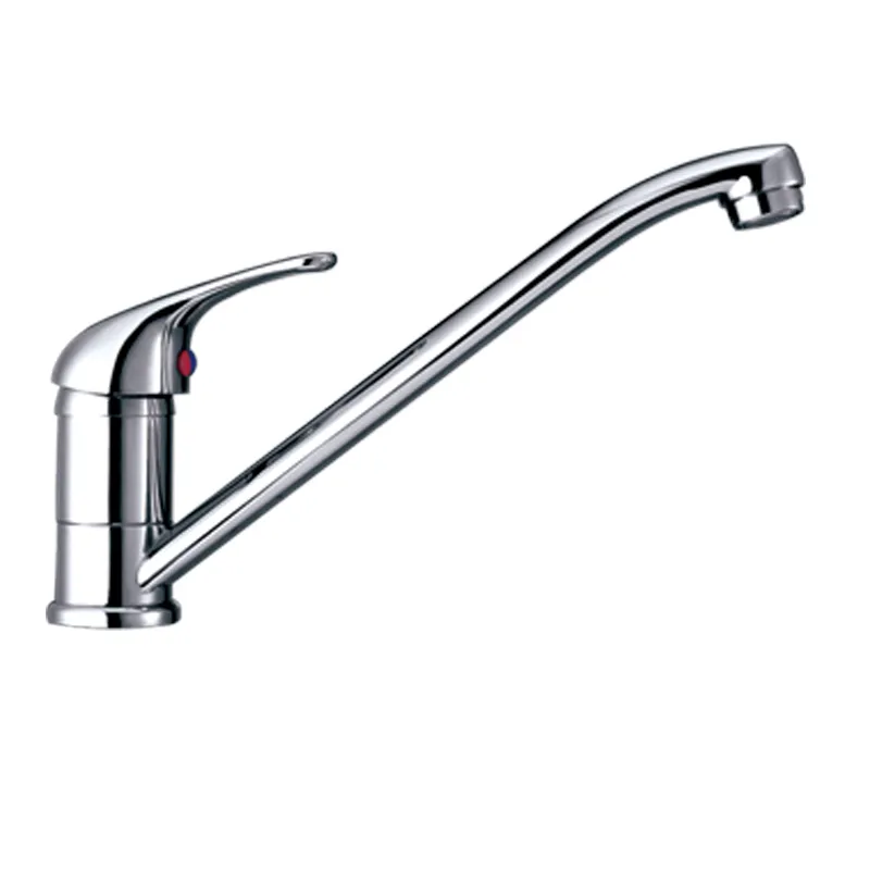 Brass Cheaper Kitchen Chrome Deck Mounted Single Handle Sink Faucet