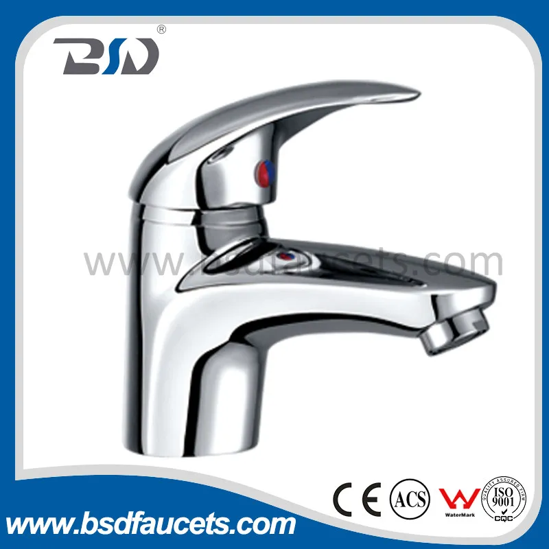Brass Chrome Economic Single Lever Basin Faucet (BSD-8601)