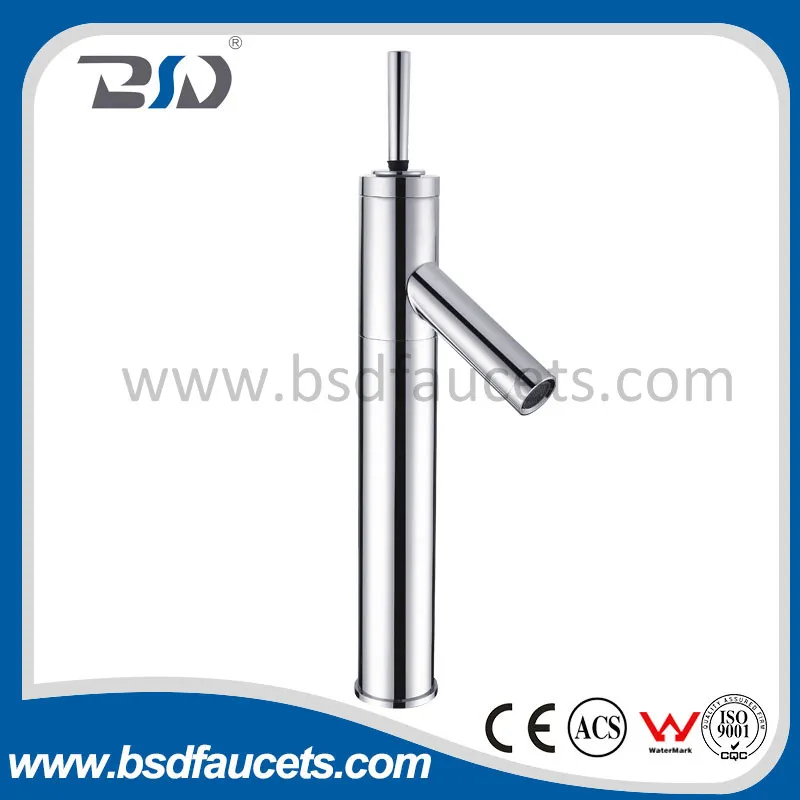 Brass Chrome Modern Basin Sink Faucet Mixer with Joystick Handle