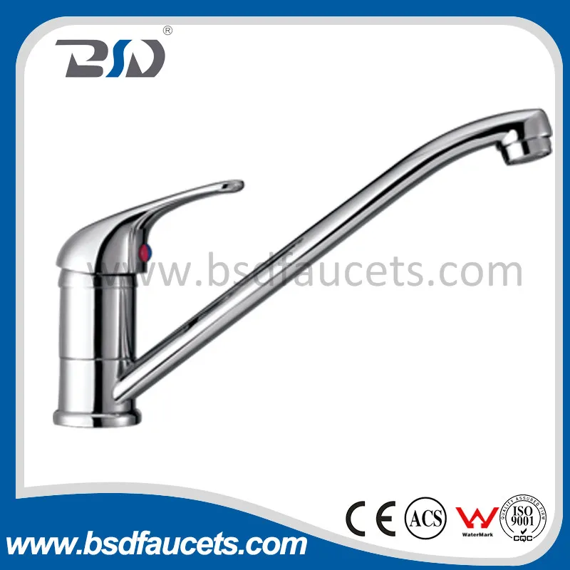 Brass Chrome Plated One Handle Kitchen Sink Faucet
