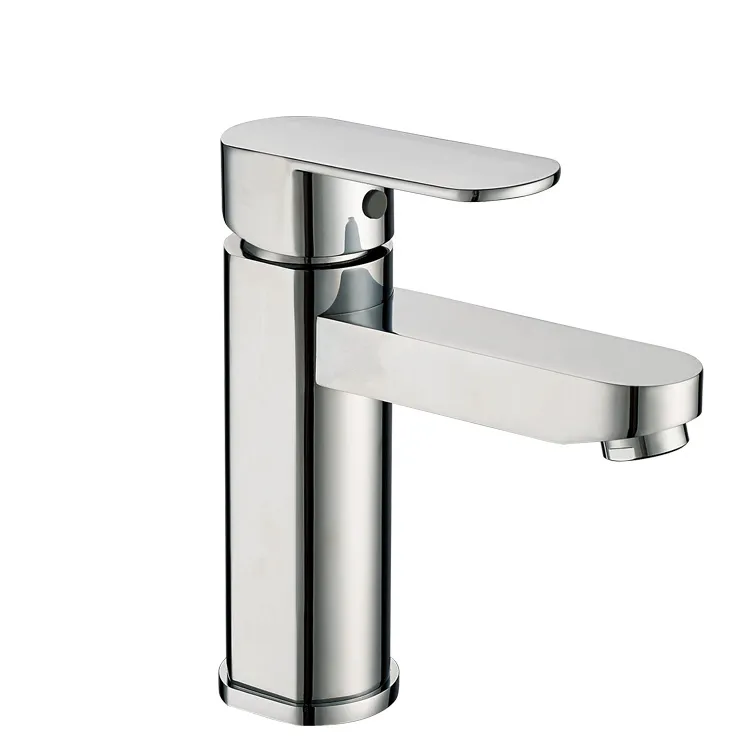 Brass Chrome Plated Single Lever Basin Mixer Faucet