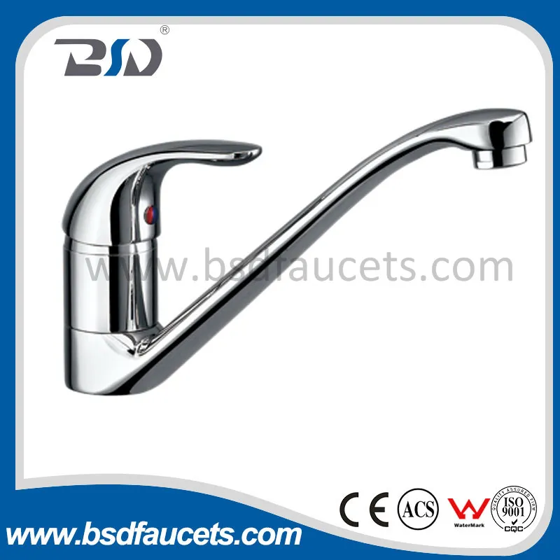 Brass Chrome Single Handle Swivel Kitchen Bathroom Sink Mixer Faucet