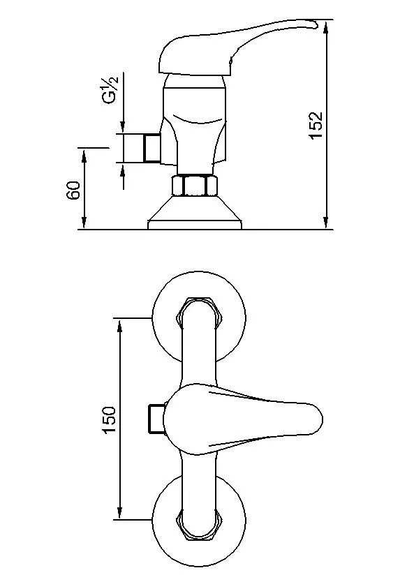 Brass Chrome Tub & Shower Faucets