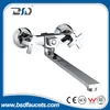 Brass Chromed Wall Mounted Bath Shower Faucets with Sliding Bar