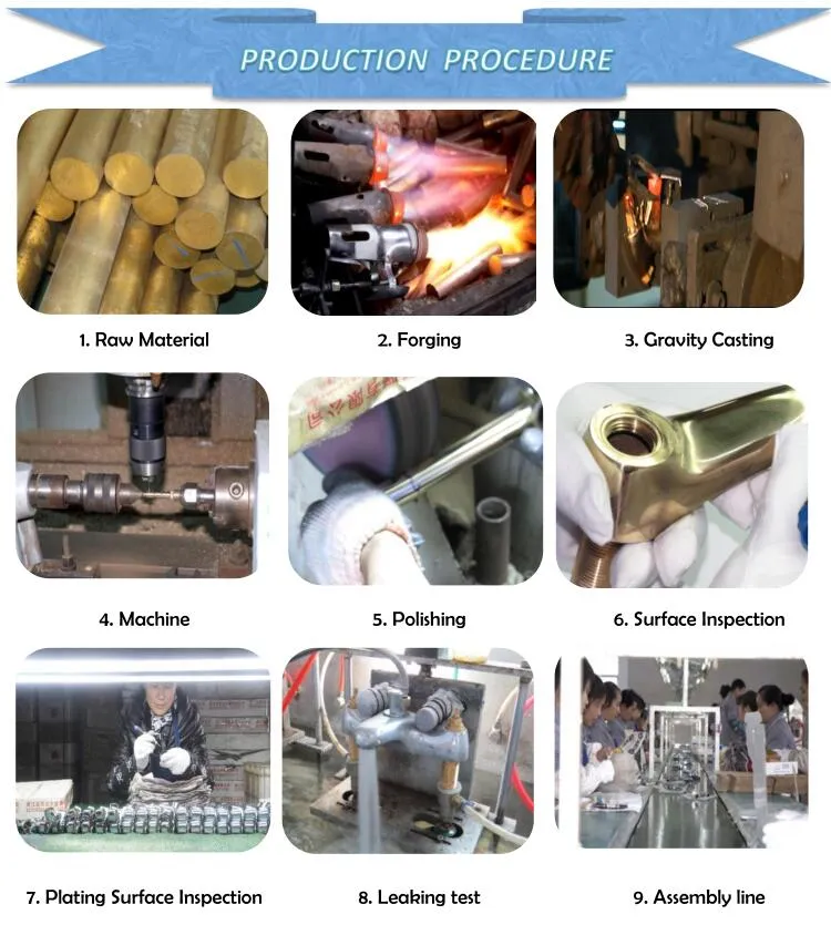 Brass Double Handle 3 Ways Kitchen Mixer