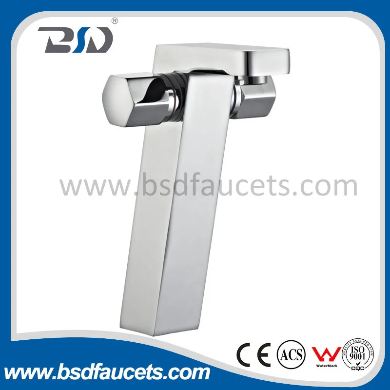 Brass Dual Lever Chrome Plated Sanitary Ware Bathroom Basin Faucet