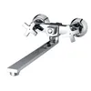 Brass Europeandual Handle Square Bath Mixer Faucet