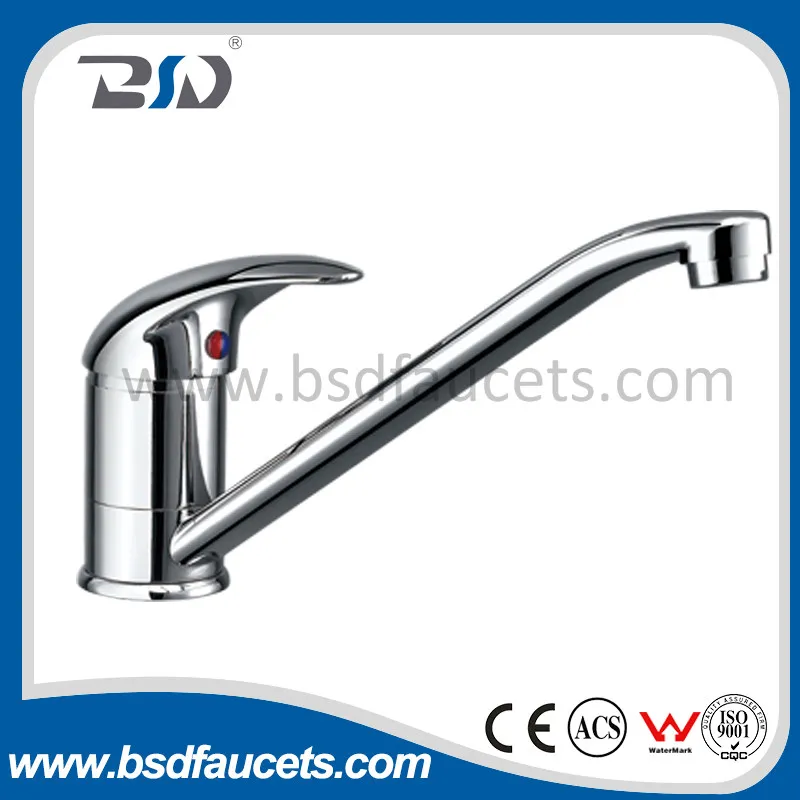 Brass Kitchen Faucet Deck Mounted Single Handle Kitchenroom Sink Faucet