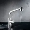 Brass Kitchen Faucets Pull out Chrome Kitchen Mixer Pull Down