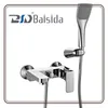 Brass Single Handle Square Wall Mounted Bath Mixer