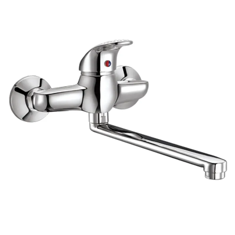 Brass Single Lever Exposed Kitchen Faucet with Swivel Spout