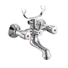 Brass Spout Zinc Handle Bathtub Faucet with Shower Holder