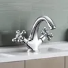 Brass Two Handle Kitchen Bathroom Basin Faucet Sink Tap
