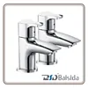 Brass UK Chrome Pillar Bath Taps 3/4