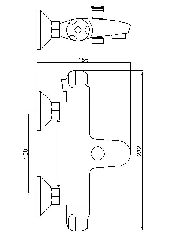 Brass Vernet Cartridge Thermostatic Bathroom Mixer