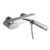 Brass Wall Mounted Bath Faucet with Rotated Spout