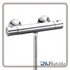 Brass Wall Mounted Chrome Thermostatic Bath Shower Mixer Faucet