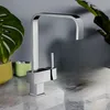 Ce Approval New Launched Single Handle Square Brass Kitchen Faucet