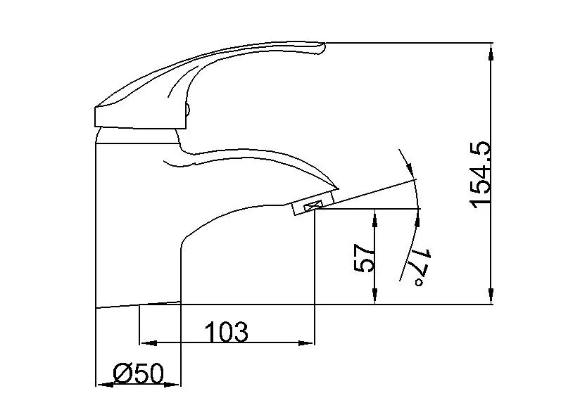Ce Certificate Contemporary Brass Basin Water Tapware