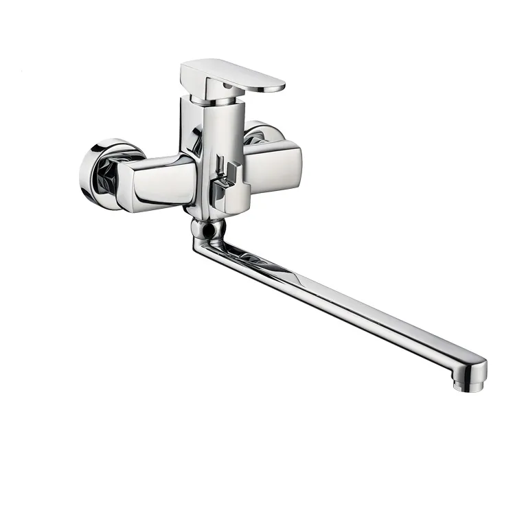 Ceramic Valve Chrome Bathroom Single Handle Spout Bath Faucet