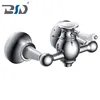 Ceramic White Handle Wall Mounted Solid Brass Shower Faucet