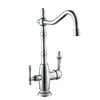 Ceramic with Ornament Classics Brass Spout 3 Ways Drinking Water Faucet