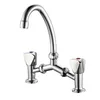 Cheap Chrome Plated Zinc Handle Sink Kitchen Mixer