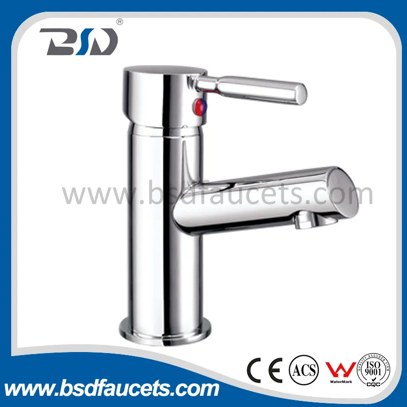 Chrome Brass Basin Faucet Deck Mounted Single Handle Basin Mixer
