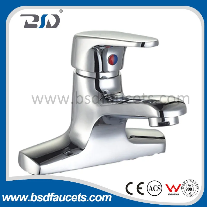 Chrome Brass Kitchen Basin Faucet Deck Mounted Basin Faucets Mixer