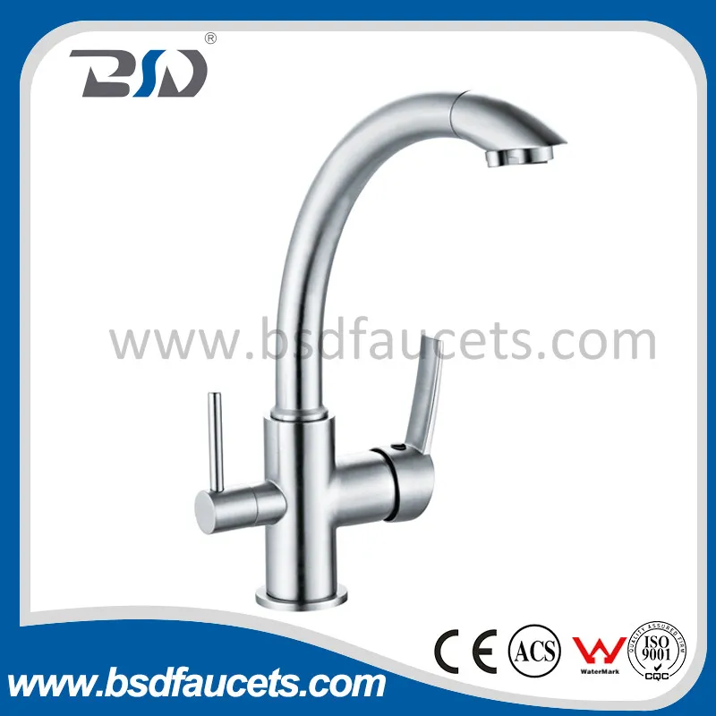 Chrome Brass Pure Water Filter Mixer Tap Kitchen Sink Faucet