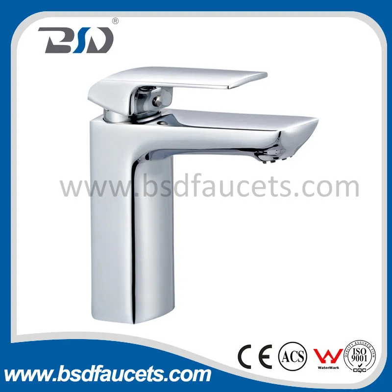 Chrome Centerset Deck Mounted Bathroom Watermark Approved Brass Basin Faucet