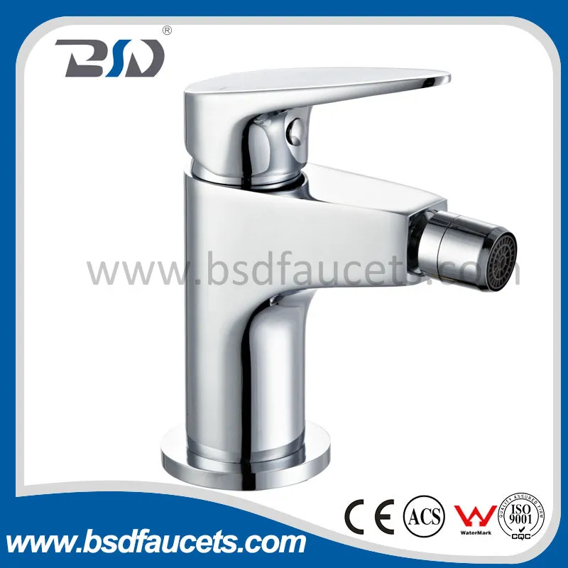 Chrome Deck Mounted Hot Cold Bathroom Bidet Mixer