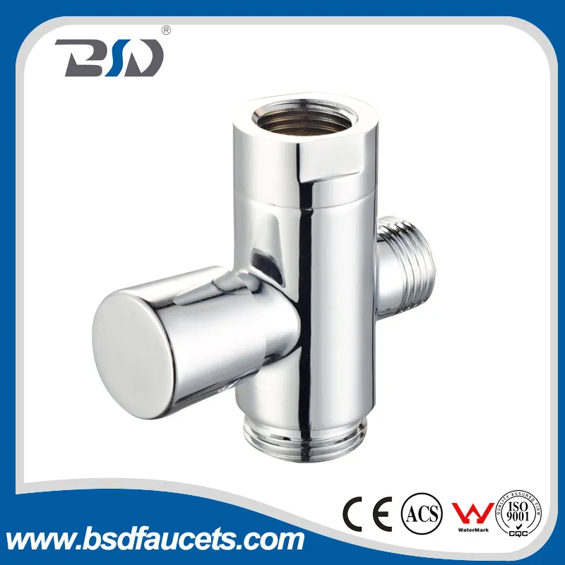 Chrome Plated Brass Diverter for Shower, for Sink Spout
