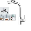 Chrome Plated Brass Wholesale Pull out Sprayer Shower Rain Waterfall Kitchen Faucet