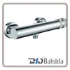Chrome Plated Exposed Dual Brass Handles Bathroom Shower Mixer Thermostatic Shower Faucet