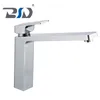 Chrome Plated Water Tap Brass Waterfall Single Handle Basin Faucet